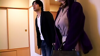 Japanese Mom Assists In Oral Pleasure With Step Son