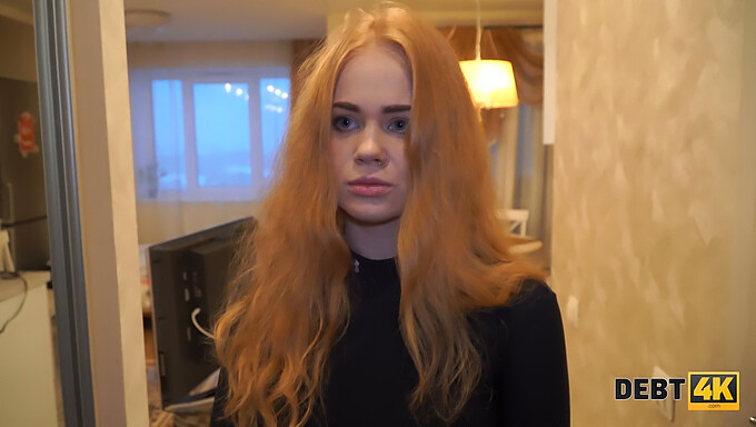 Redhead Teen Rose Wild Struggles With Payments After Purchasing A Large Tv In Homemade Video