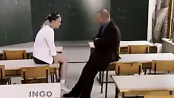 German Teen Bea Enjoys Her Punishment In School