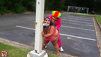 Jaidyn Venus Seeks Free Sex With Clown Gibby, Resulting In Hardcore Public Action.