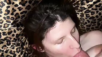 Mature Woman Gives A Deep Throat Blowjob And Receives A Facial Cumshot