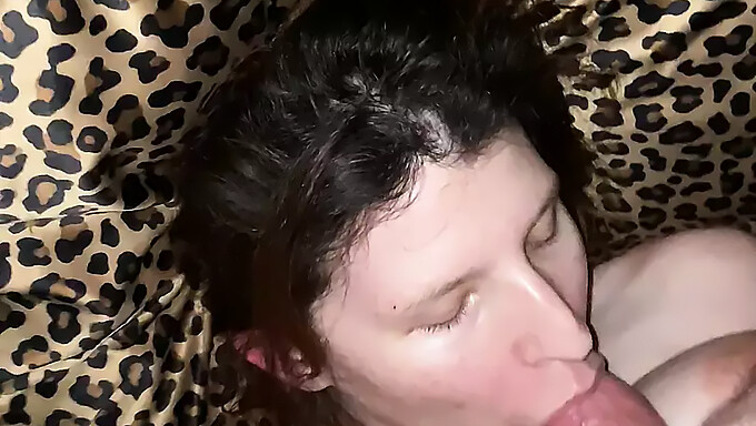 Mature Woman Gives A Deep Throat Blowjob And Receives A Facial Cumshot