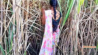 Young Indian Couple Has Outdoor Sex In The Field