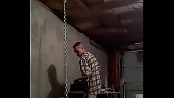 Saggy-Titted Co-Worker K. In Bondage And Oral Pleasure