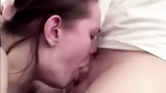 A Promiscuous Woman Receives Intense Oral Penetration And Swallows Semen!