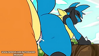 Charizard Xâm Nhập Vào Âm Hộ Lông Dày Và Mọng Nước Của Lucario