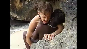 African Girl Rides And Gets Anal Penetration On The Shoreline