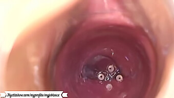 Intense Masturbation With Camera In The Vagina