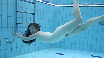 European Teen Umora Bajankina'S Tight Pussy Dives In The Pool