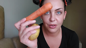 German Milf Explores Her Wild Side With Veggies And Toys