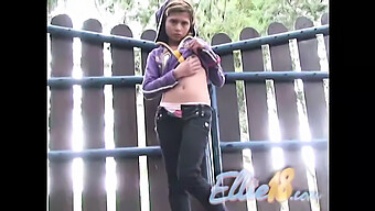 Ellie'S Outdoor Pussy Play Leads To Intense Orgasm