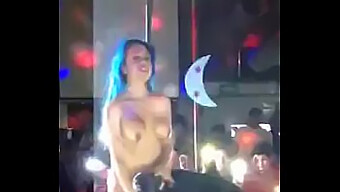 Public Lesbian Encounter With A Stripper And Pussy Eating