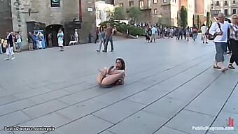 Exhibitionist Enjoys Outdoor Bdsm Punishment In Public