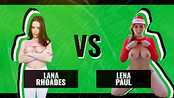 Lana Rhoades Och Lena Paul Går Head-To-Head I En Tit-Bouncing Extravaganza