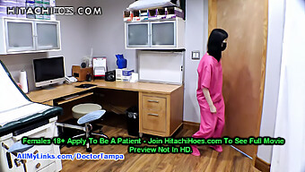 Asian Nurse Alexandria Wu Secretly Masturbates With Hitachi Magic Wand In Exam Room