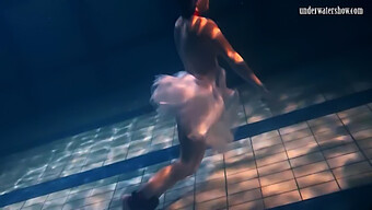 Russian Petite Ballerina Bulava Lozhkova In A Sensual Solo Pool Session