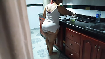 Pov Video Of Young Man'S Solo Session With A Mature Housekeeper