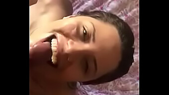 Brazilian Girlfriend Enjoys Milk Facial During Oral Sex