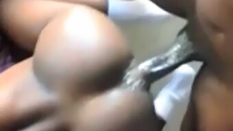 Big Black Shemale'S Cock Penetrates Young Girl'S Butt