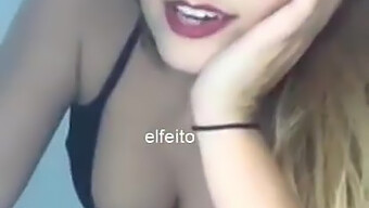 Displaying Her Nipple Piercings In A Homemade Video