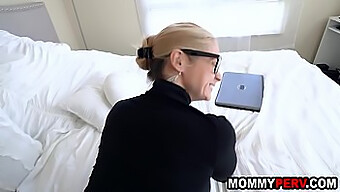 Blonde Milf Finds Out Her Son'S Watching Hardcore Stepmom Content