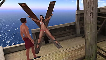 Jess Submits To Bdsm At Animated Surfing Destination