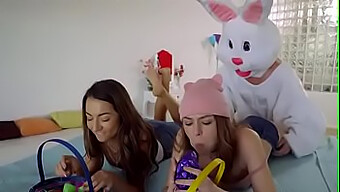 Bunny Lily Adams Und Alex Blake Gönnen Sich Oster Creampie Spaß