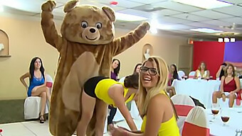 Cfnm Bachelorette Party With A Dancing Bear And Male Strippers