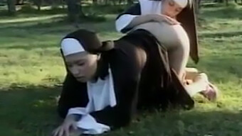 Wicked Nun Indulges In Lesbian Desires With Habit-Ripping Action